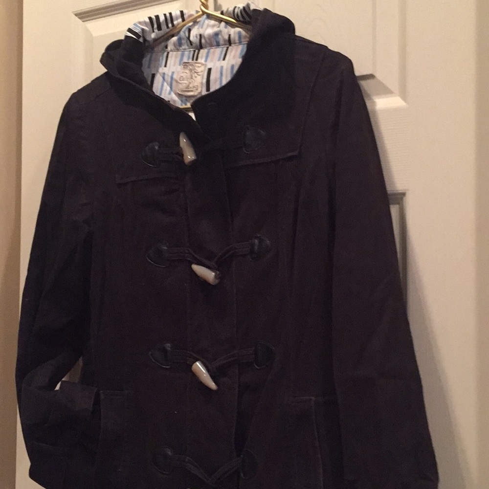 Hooded Fall Trench Coat with Toggles
